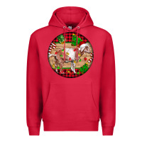Cardinal Nubian Goat Christmas Premium Hoodie - LillyAllenDesigns
