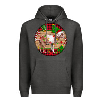 Charcoal Heather Nubian Goat Christmas Premium Hoodie - LillyAllenDesigns