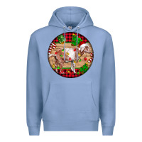 Colony Blue Nubian Goat Christmas Premium Hoodie - LillyAllenDesigns