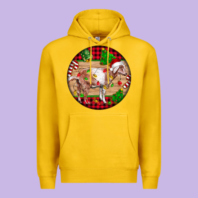 Nubian Goat Christmas Premium Hoodie Designed By Lillyallendesigns