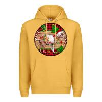 Mustard Nubian Goat Christmas Premium Hoodie - LillyAllenDesigns