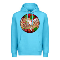 Ocean Blue Nubian Goat Christmas Premium Hoodie - LillyAllenDesigns