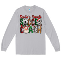 Moon Dust Santa's Favorite Soccer Coach For Christmas Long Sleeve Tee - FaDigitalArtStudio