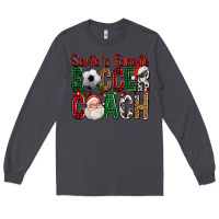 Smoke Santa's Favorite Soccer Coach For Christmas Long Sleeve Tee - FaDigitalArtStudio