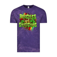 Cloud Purple St. Patrick's Day Pinches get stitches Vintage Tee - OliviaCreatesArt