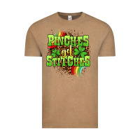 Vintage Coffee St. Patrick's Day Pinches get stitches Vintage Tee - OliviaCreatesArt
