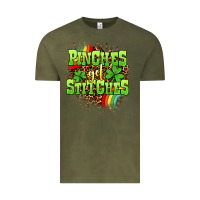Vintage Olive St. Patrick's Day Pinches get stitches Vintage Tee - OliviaCreatesArt
