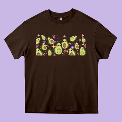 Avocado Heavy Core Tee Designed By Tumblerdesignbyshophia