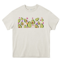 Cream avocado Heavy Core Tee - TumblerDesignByShophia
