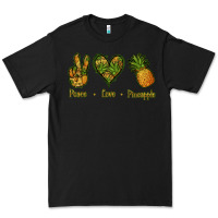 Black Peace Love Pineapple Premium Tee - Jasminsmagicworld