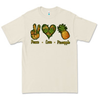 Bone Peace Love Pineapple Premium Tee - Jasminsmagicworld
