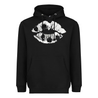 Black soccer lips Heavyweight Hoodie - AdoDesignShop