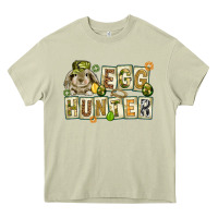 Mossy Egg hunter with plate letters Easter Day Heavy Core Tee - HowdyJamesFarm