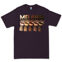 Plum melanin juneteenth Premium Tee - CowGirlArtShop