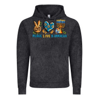 Vintage Black Peace Love Hannukah Vintage Hoodie - BundleAndBundleShop