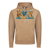Vintage Coffee Peace Love Hannukah Vintage Hoodie - BundleAndBundleShop