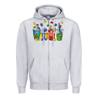 Heather Grey autism coffee cup Zipper Hoodie - AdoDesignShop