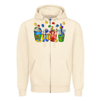 Sandshell autism coffee cup Zipper Hoodie - AdoDesignShop