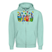 Seafoam autism coffee cup Zipper Hoodie - AdoDesignShop