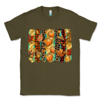 Army Green fall brushstroke Classic Tee - CowGirlArtShop