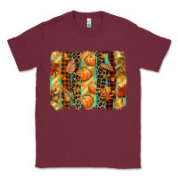 Burgundy fall brushstroke Classic Tee - CowGirlArtShop