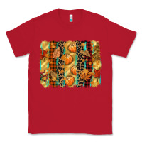 Red fall brushstroke Classic Tee - CowGirlArtShop