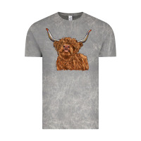 Cloud Rock highland cow Vintage Tee - RanaPortraitStore
