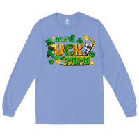 Colony Blue one lucky mama Long Sleeve Tee - FaDigitalArtStudio