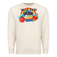 Sandshell back to school hello fifth grade 3200x2400 Premium Sweatshirt - AdoDesignShop