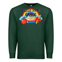 Sports Green back to school hello fifth grade 3200x2400 Premium Sweatshirt - AdoDesignShop