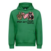 Emerald peace love french bulldog Urban Hoodie - JahusDesignShop