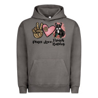 Pigment Tornado peace love french bulldog Urban Hoodie - JahusDesignShop