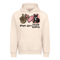 Sandshell peace love french bulldog Urban Hoodie - JahusDesignShop