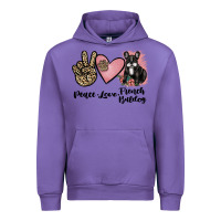 Tulip peace love french bulldog Urban Hoodie - JahusDesignShop