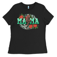Black Mama rock lightning bolt Mother's Day Ladies Tee - CowGirlArtShop