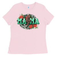 Bubblegum Pink Mama rock lightning bolt Mother's Day Ladies Tee - CowGirlArtShop