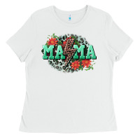Mama Rock Lightning Bolt Mother's Day Ladies Tee | Teevron