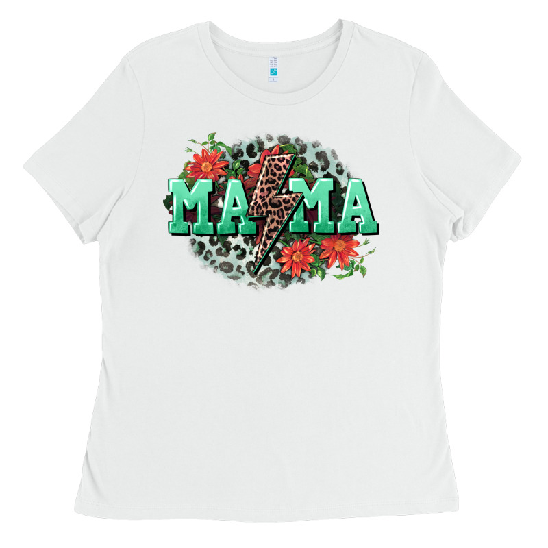 Mama Rock Lightning Bolt Mother's Day Ladies Tee by CowGirlArtShop | Teevron