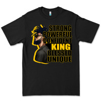 Black strong powerful confident king blessed unique Premium Tee - CowGirlArtShop