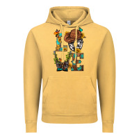 Vintage Mustard Western Love with Gun Vintage Hoodie - BundleAndBundleShop