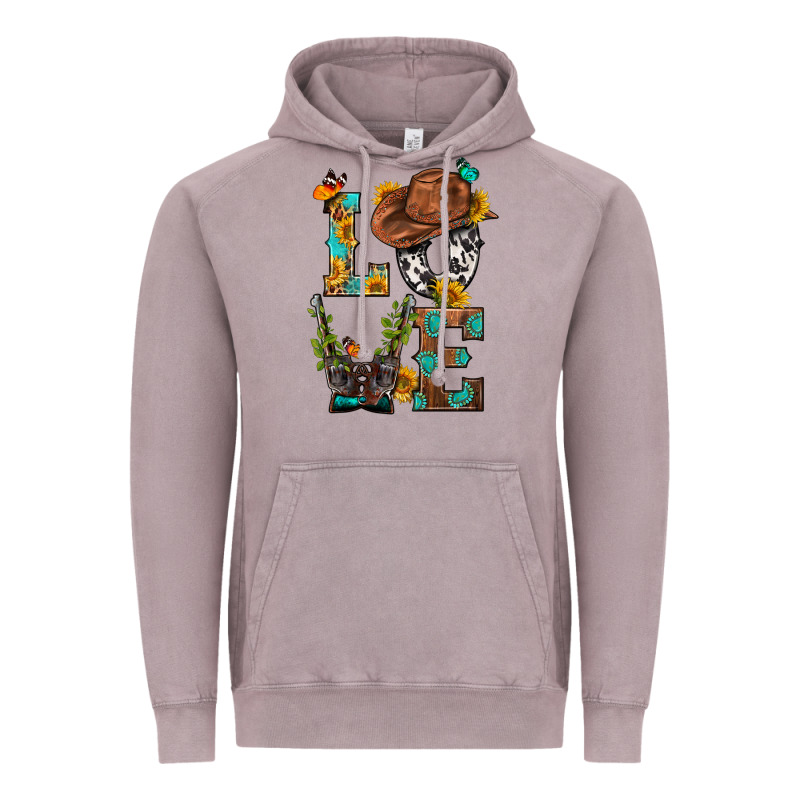 Western Love With Gun Vintage Hoodie by BundleAndBundleShop | Teevron