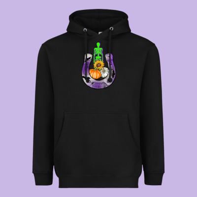 Horseshoe Halloween Heavyweight Hoodie Designed By Adodesignshop