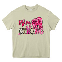 Mossy Brave and strong Cancer Awareness Heavy Core Tee - HowdyJamesFarm