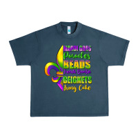 Midnight Navy mardi gras parades beads Urban Heavy Tee - FaDigitalArtStudio