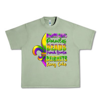 Oil Green mardi gras parades beads Urban Heavy Tee - FaDigitalArtStudio