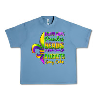 Pebble Blue mardi gras parades beads Urban Heavy Tee - FaDigitalArtStudio