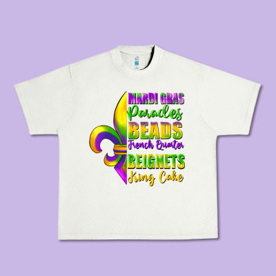 Mardi Gras Parades Beads Urban Heavy Tee Designed By Fadigitalartstudio