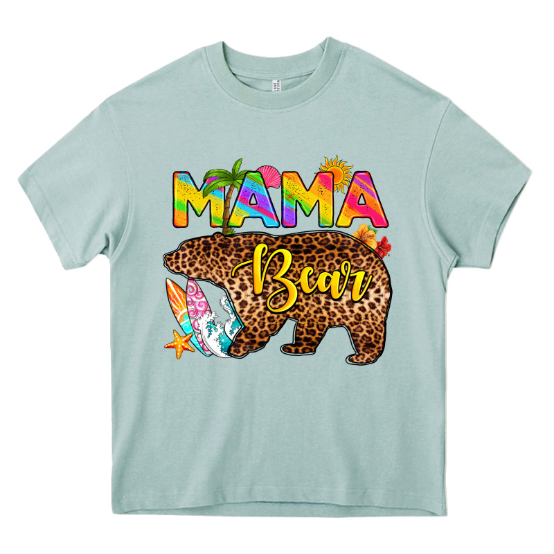 Mama Bear Summer Heavy Core Tee by RanaPortraitStore | Teevron