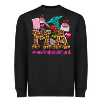 Black valentines day m a medical assistant Heavyweight Sweatshirt - AdoDesignShop