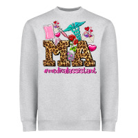 Heather Grey valentines day m a medical assistant Heavyweight Sweatshirt - AdoDesignShop